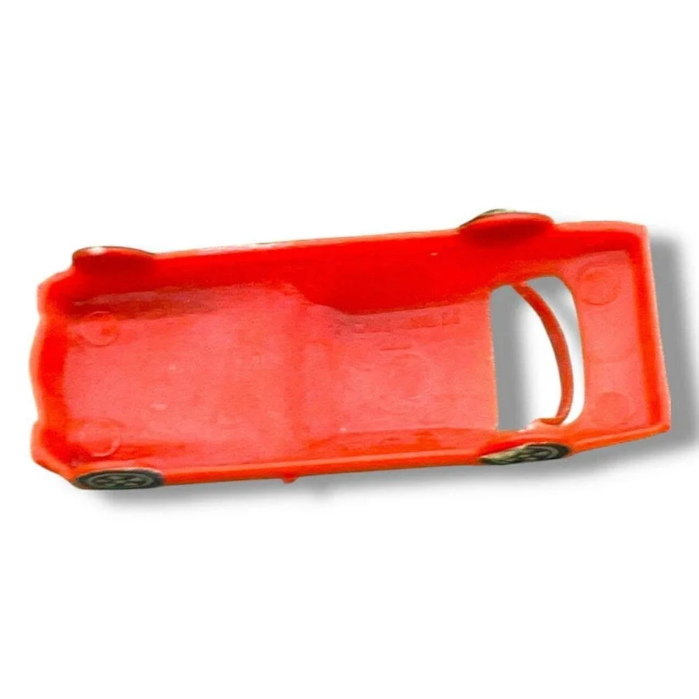 Vintage Red Plastic Toy Car with Driver Decals‎